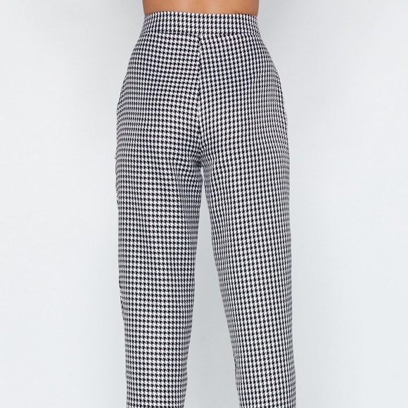 NastyGal Houndstooth Pants - Picture 4 of 6